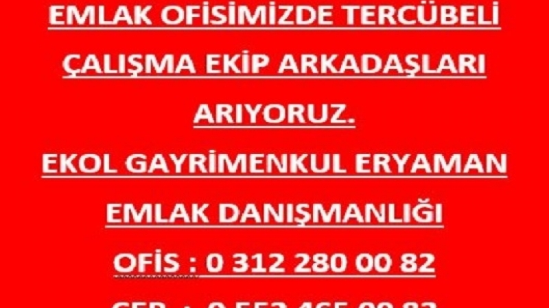 EKOL'DEN ANKARA/ETİMESGUT/ERYAMAN KİRALIK 1+1 EŞYALI 3. ETAP ŞEYH ŞAMİL MAH.